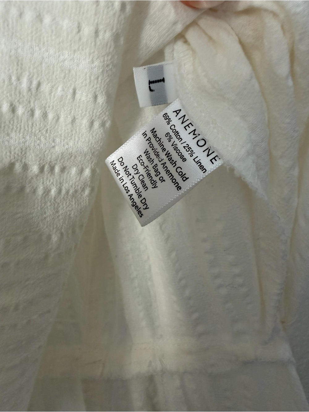 ANEMOS D.K. MIDI WRAP DRESS IN WOVEN BAMBOO COTTON GAUZE Large - Picture 6 of 8